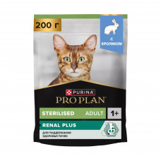 Pro Plan Sterilised для стерилизованных кошек с кроликом