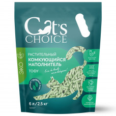 Cat's choice наполнитель соевый Зеленый чай