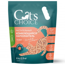 Cat's choice наполнитель соевый Персик