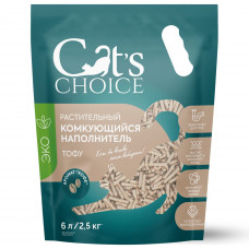Cat's choice наполнитель соевый Кофе