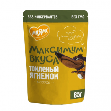 Мнямс Максимум вкуса влажный корм для собак томленый ягненок 85г Мнямс Максимум вкуса влажный корм для собак томленый ягненок 85г