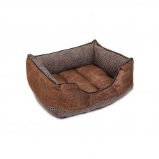 Лежанка ЛОФТ МОККО пухлик № 4 Rich Breed (PerseiLine), 70х55х20 см, цвет светло-коричневый